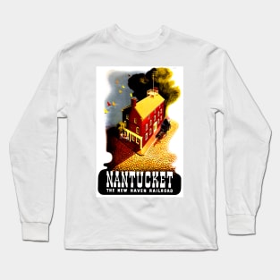 Nantucket - Vintage Travel Poster Long Sleeve T-Shirt